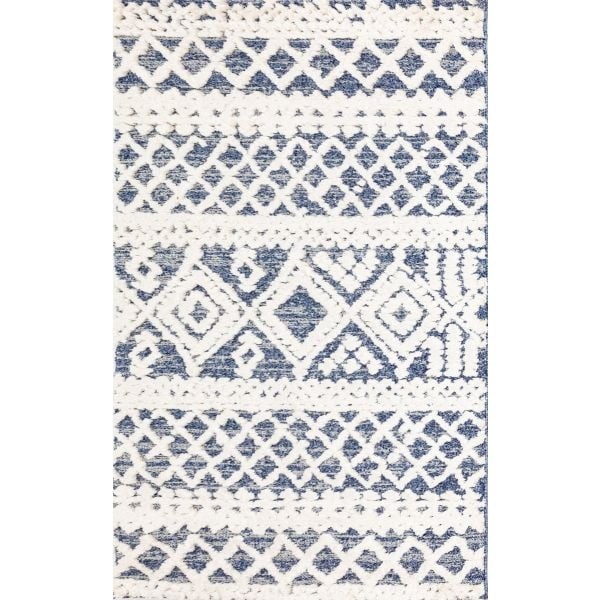 Carvan White Blue Rug