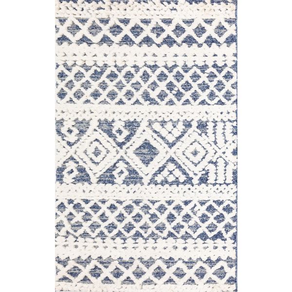Carvan White Blue Rug Carvan White Blue Rug