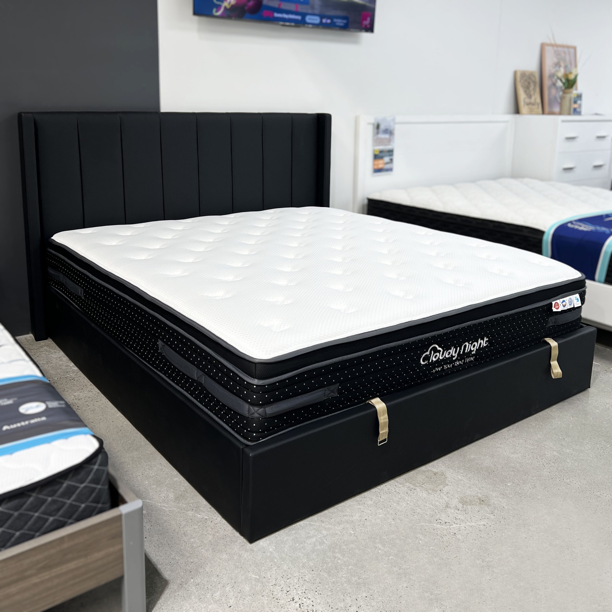 Celine Black Leather Bed Celine Black Leather Bed
