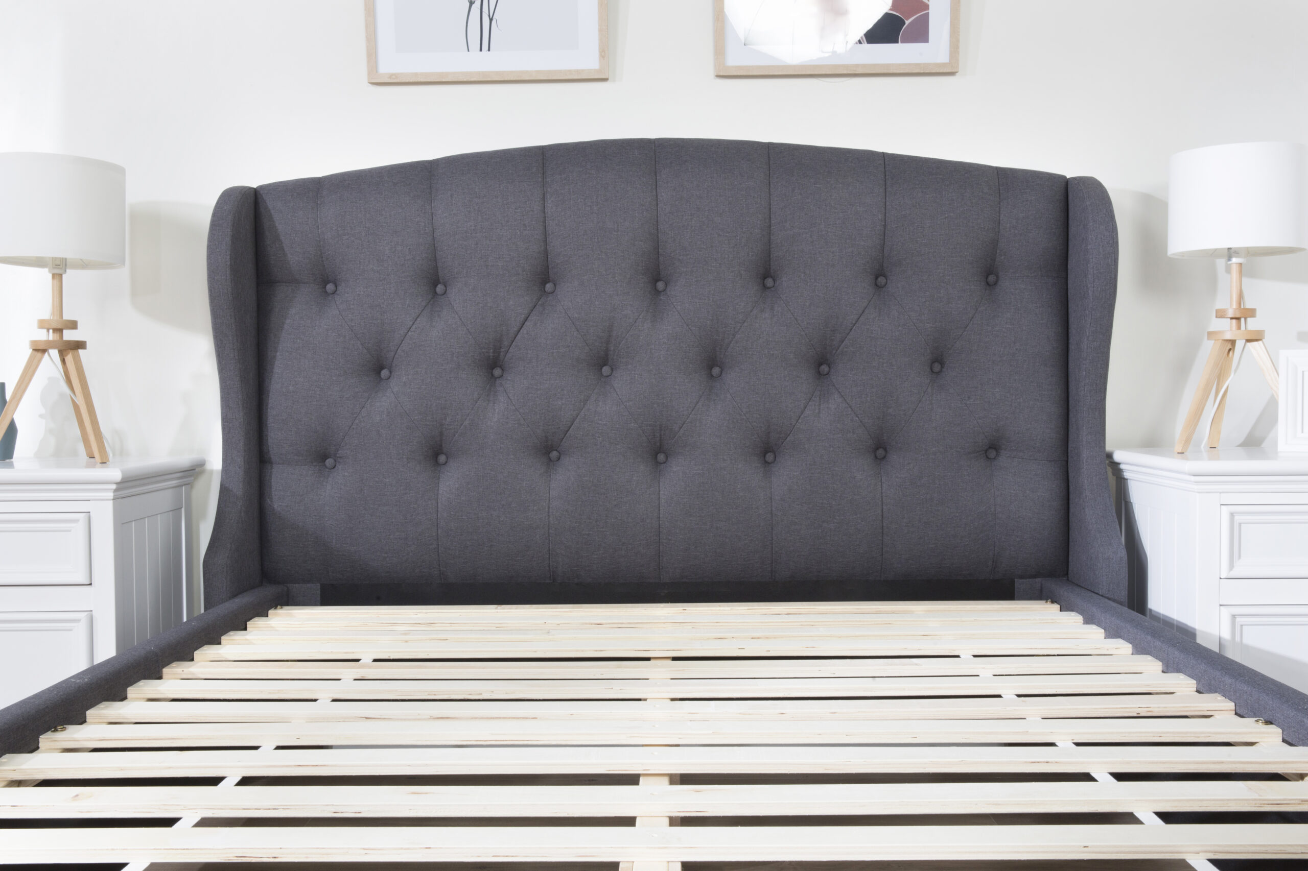 Harper Dark Grey King Bed Harper Dark Grey King Bed