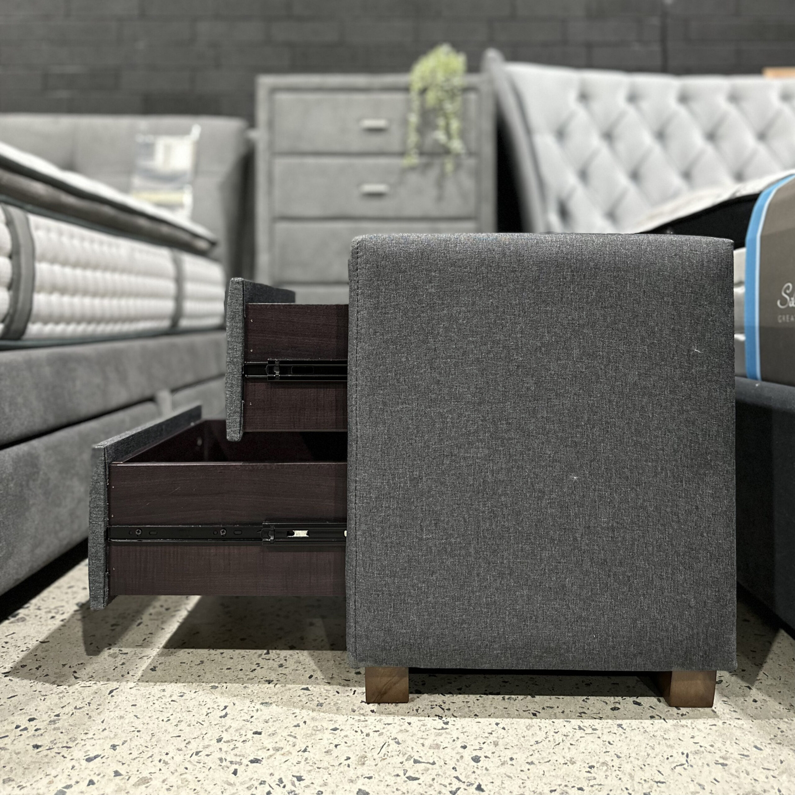 Harper Dark Grey - Bedside Harper Dark Grey - Bedside