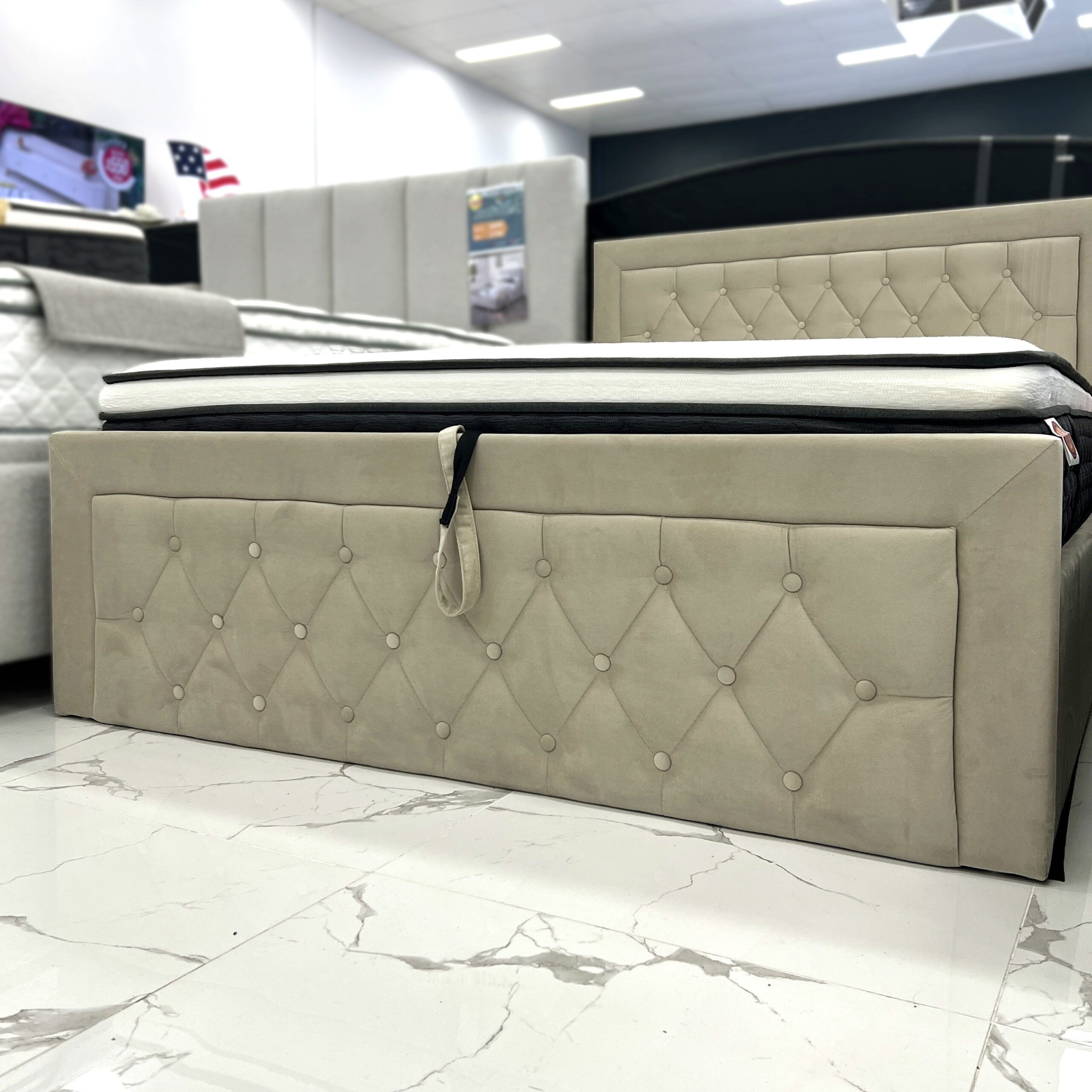 Mia Beige King Bed Mia Beige King Bed