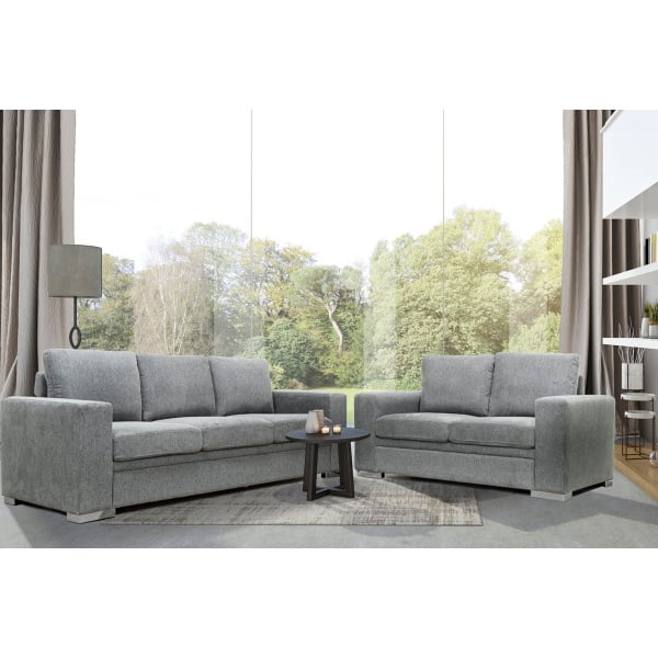 Nixon Light Grey Belfast - 3 Seaters