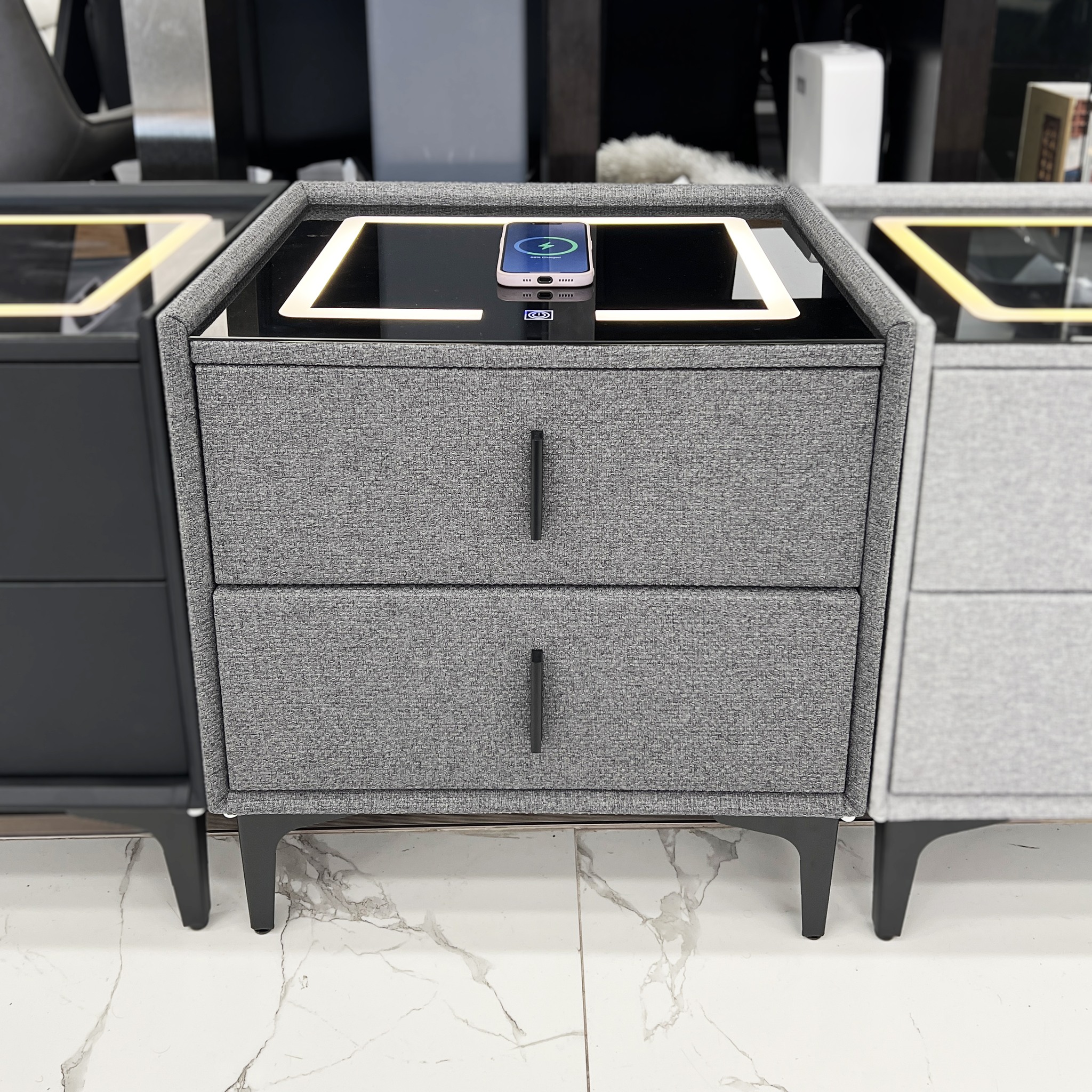 CELINE BEDSIDE GREY BARREL