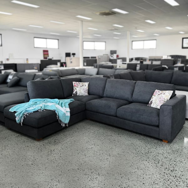 Keila Dark Grey Sofa ONE STOP FURNITURE SHOP SALE 🎉🎈 - Left Chaise