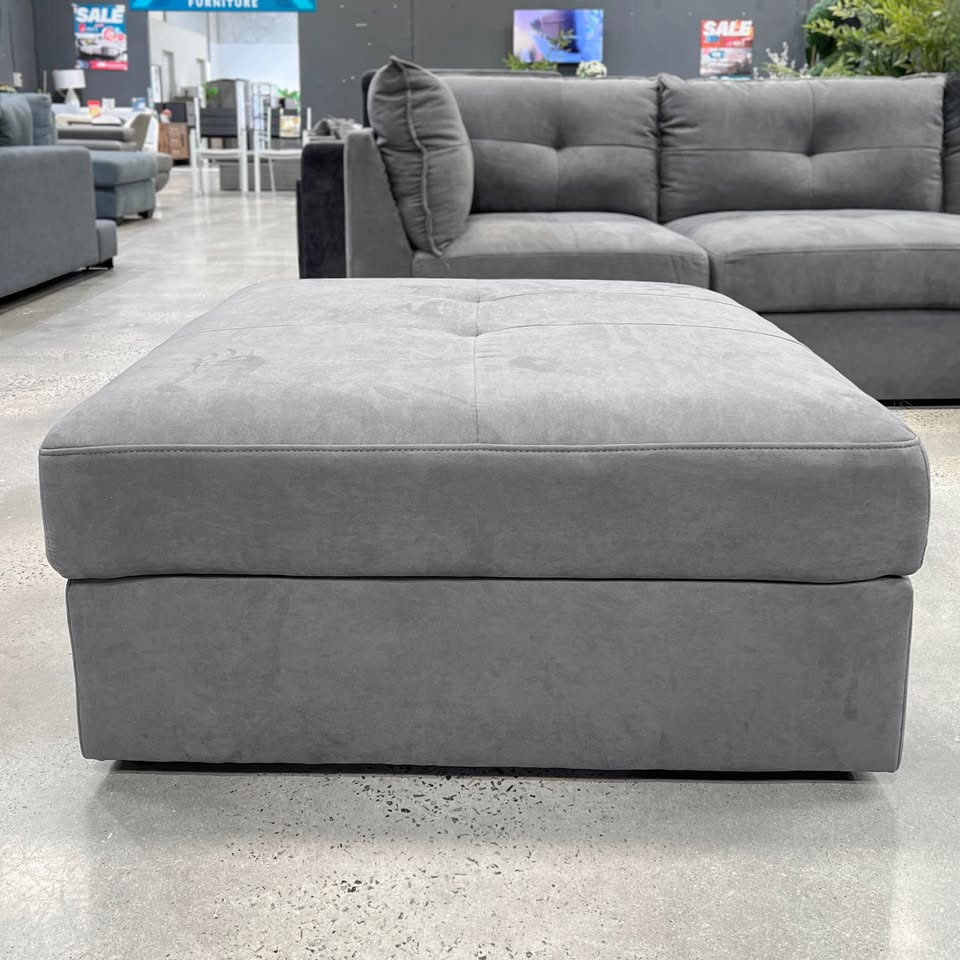 LONDON DARK GREY OTTOMAN 1