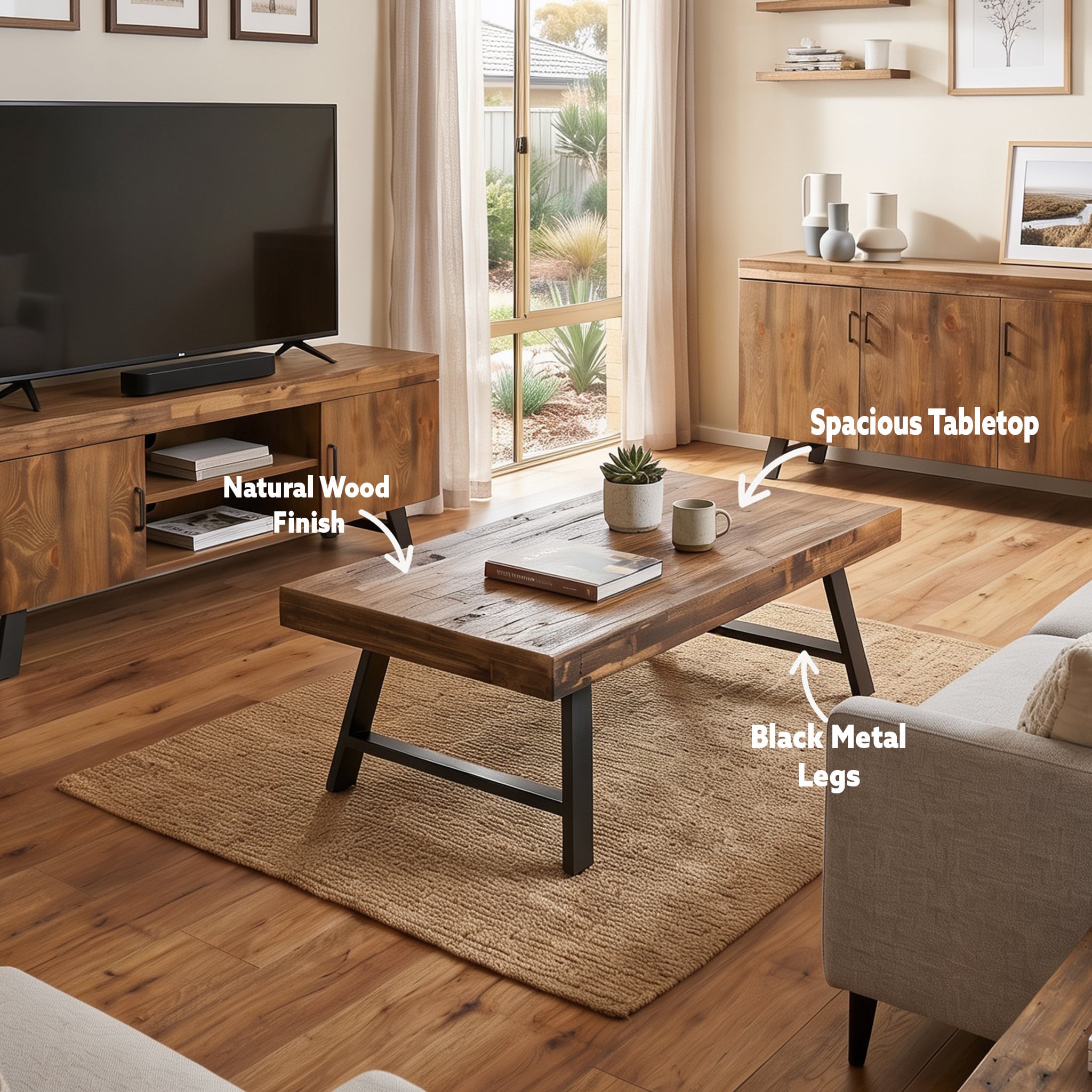 Azizona Coffee Table Labelled