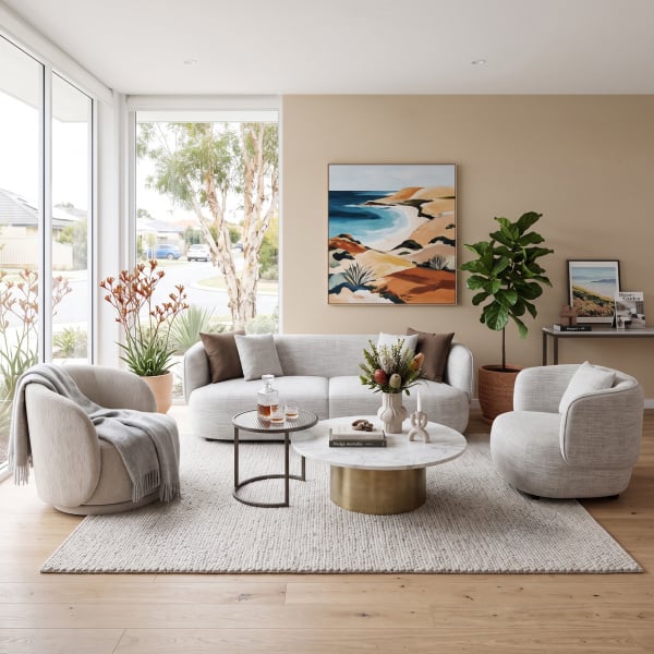 Mellow Textured Bouclé Fabric Sofa Collection