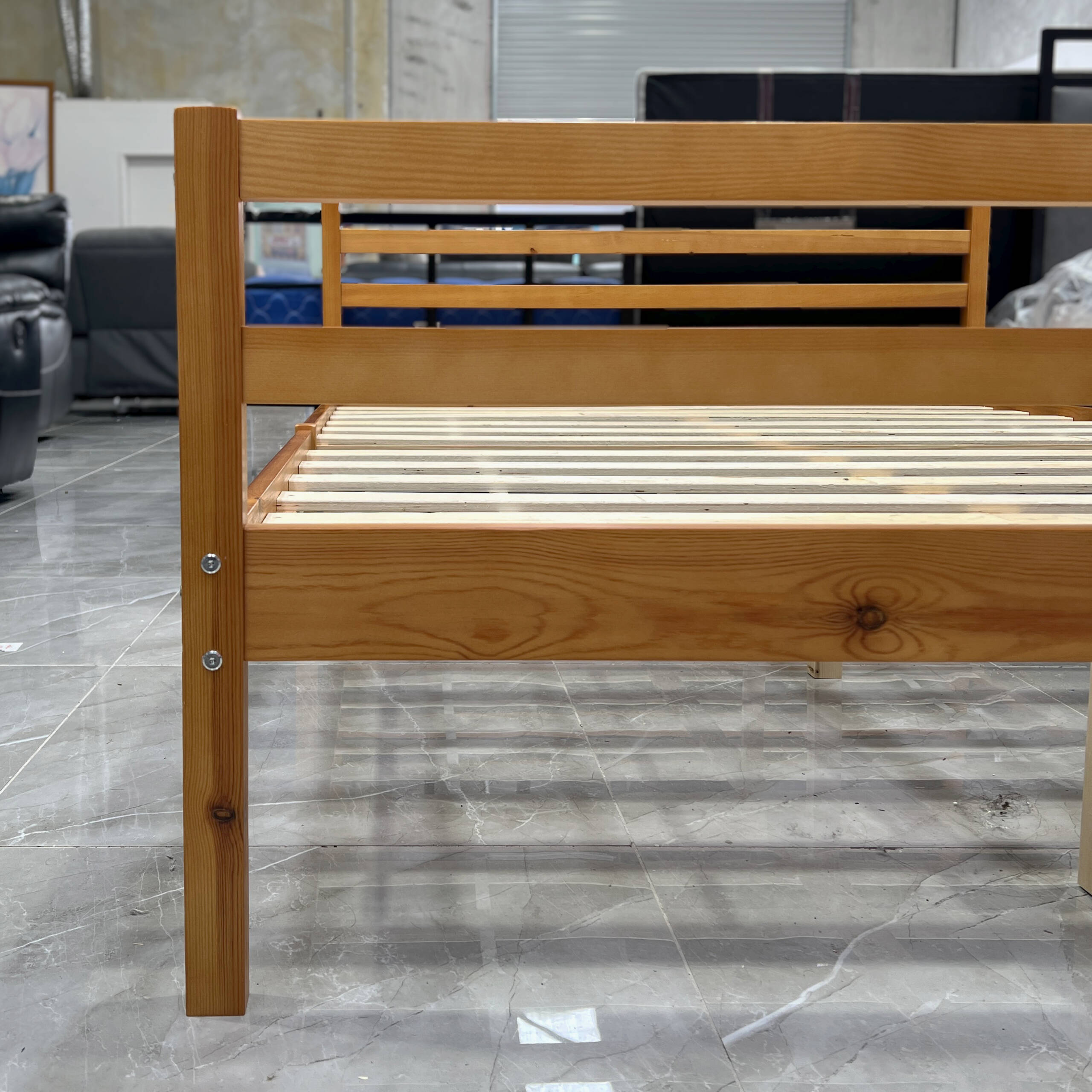 Wooden Double Bed (7)